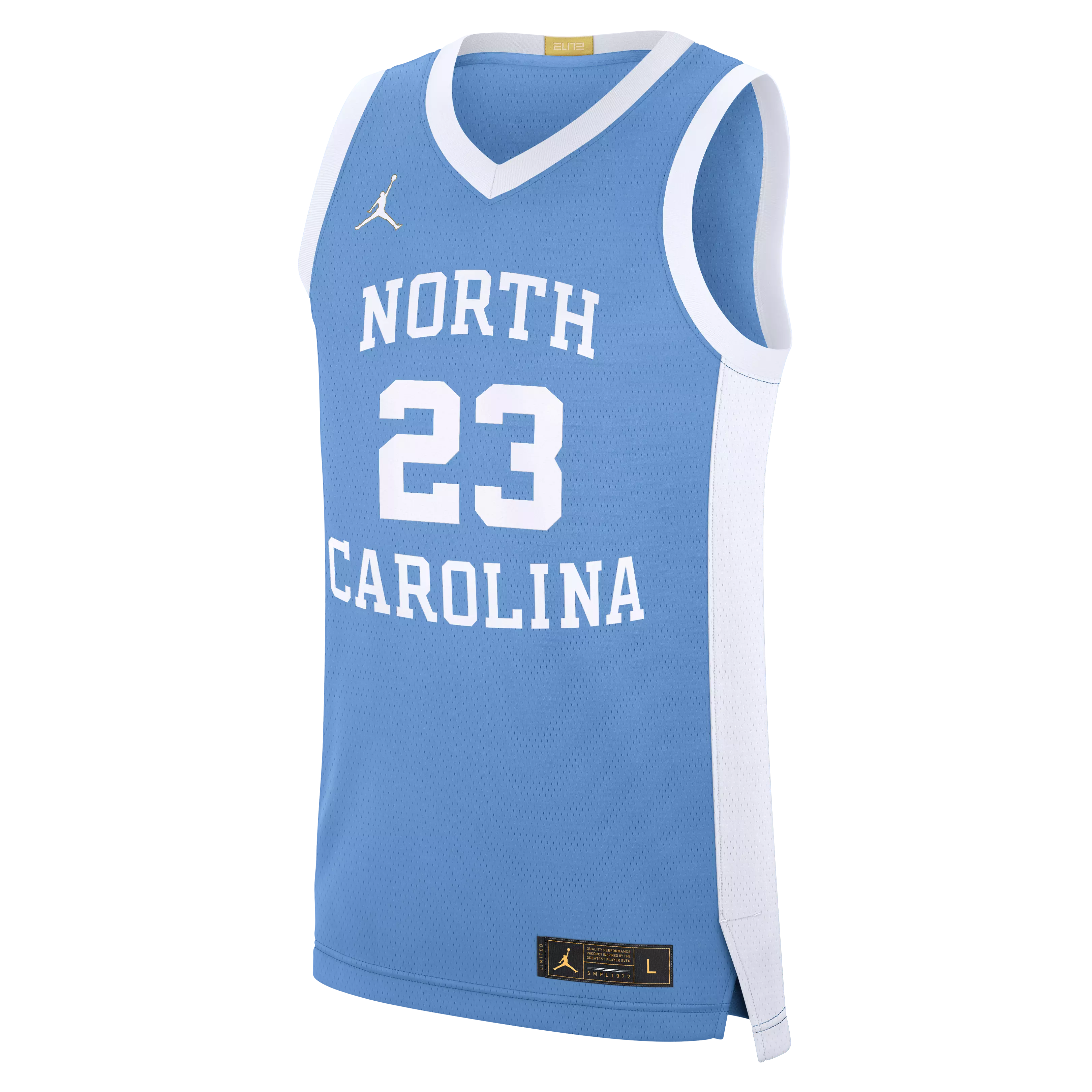 Jordan UNC Tar Heels Men's Sleeveless Graphic V Neck - Light Blue